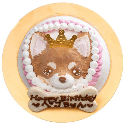 似顔絵ケーキ（犬用）冷凍