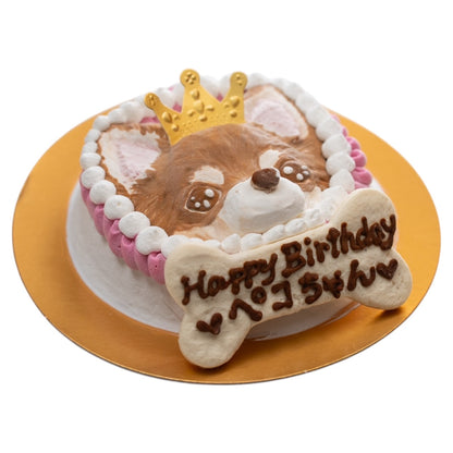 似顔絵ケーキ（犬用）冷凍