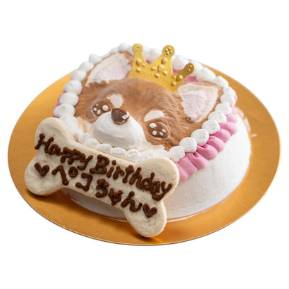 似顔絵ケーキ（犬用）冷凍